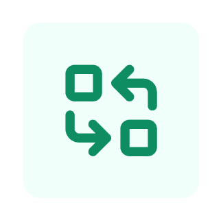 Icono de intercambio simple