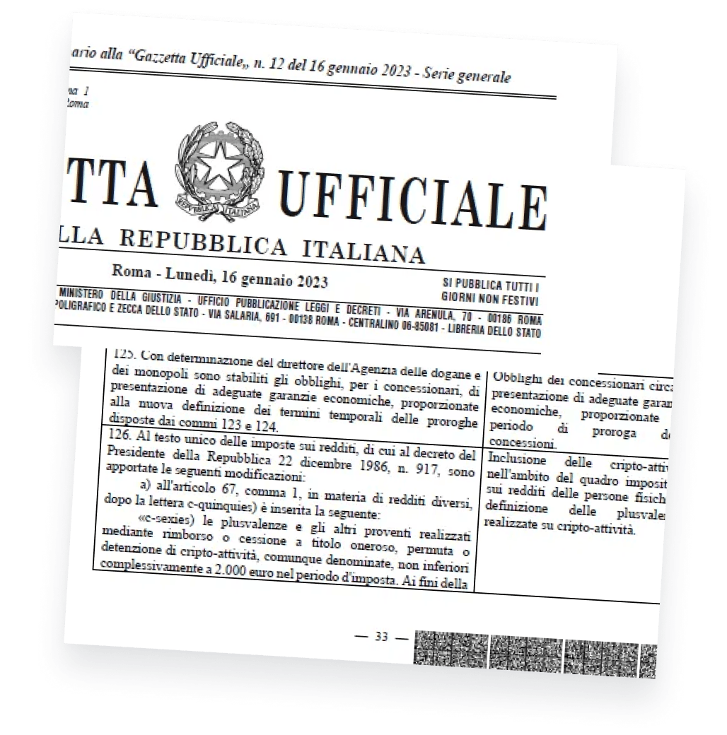 Legge Crypto 2023