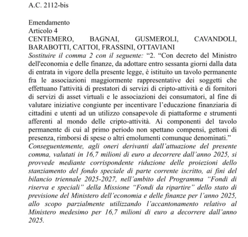 primo-emendamento-42-tasse-bitcoin