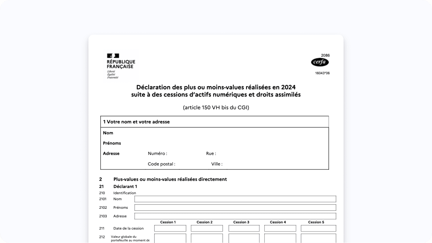 Déclaratif pré-rempli 2086