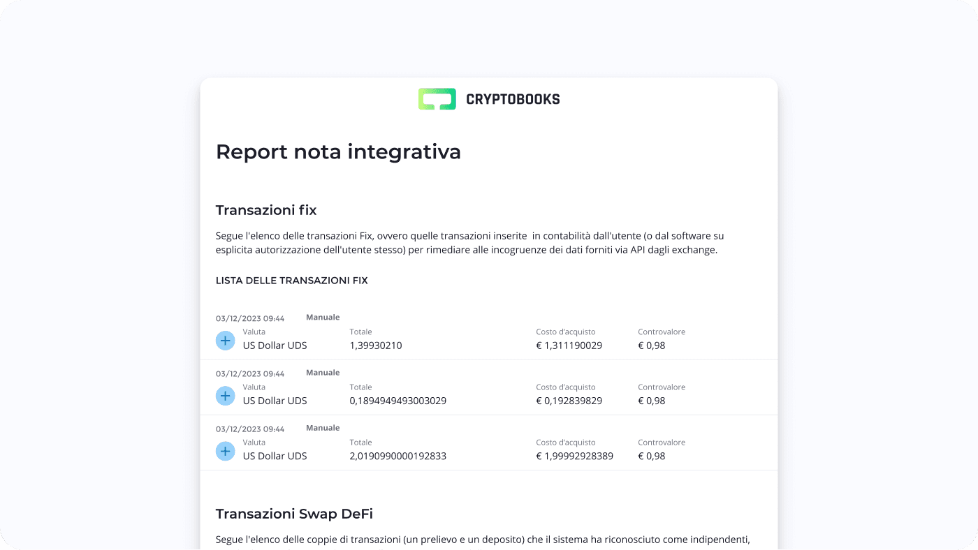 Report nota integrativa di Cryptobooks (decorativo)